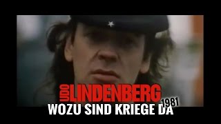 Udo Lindenberg  Wozu sind Kriege da offizielles Video von 1981 [upl. by Anytsirhc239]