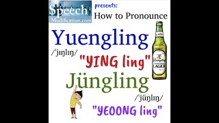 How to Pronounce Yuengling in English Jüngling in German [upl. by Graaf]