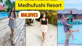 MALDIVES TOUR 2023 MEDHUFUSHI ISLAND RESORT  ROOM TOUR BEACH VILLA  1st INTERNATIONAL TRIP [upl. by Jobe]