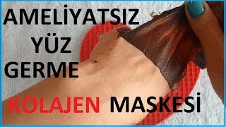 AMELİYATSIZ YÜZ GERME MASKESİ  KOLAJEN DESTEKLİ MASKE  DOĞAL CİLT BAKIMIGÜZELLİKampBAKIM [upl. by Tneciv]