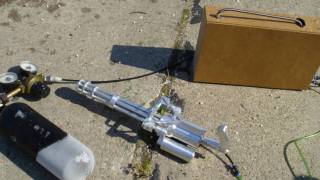 Homemade Airsoft M134 Minigun vs Watermelon 4000 Rounds ROF 2400 [upl. by Tterag]