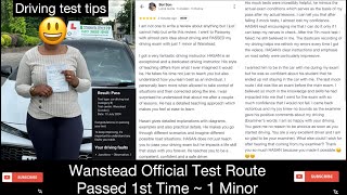 Wanstead Driving Test Route  Driving Test Tips amp Voiceover [upl. by Esylla508]