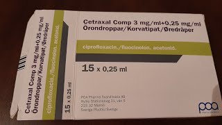 Cetraxal Ear Drops Unboxing Medicine For Ear Infection Poa Pharma örondroppar korvatipat [upl. by Ybot49]