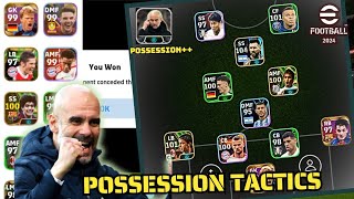 I Tried POSSESSION TACTICS  New Custom Formation amp its IMPRESSIVE 😉 efootball [upl. by Toddy598]