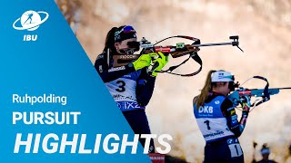 World Cup 2324 Ruhpolding Women Pursuit Highlights [upl. by Marcella]