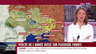 Ukraine  percée de larmée Russe sur plusieurs fronts [upl. by Odnumyar]