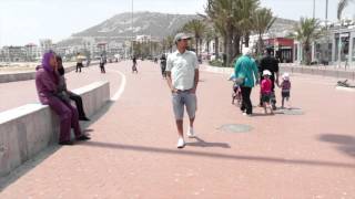 Walking backwards through Agadir city played in reverse HD المشي إلى الخلف بأكادير [upl. by Satterfield]