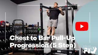 Chest to Bar Pull Up Progression 5 Step [upl. by Aerdnas]