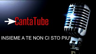 CantaTube  INSIEME A TE NON CI STO PIUkaraoke CCaselli  Battiato [upl. by Rehpotsrik]