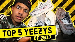 TOP 5 YEEZYS OF 2017 YEEZY 350 V2 [upl. by Wauters]