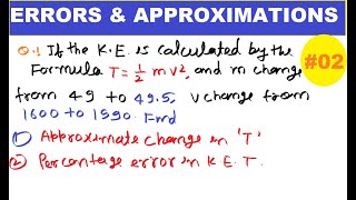 09 Problem of Errors and Approximations in Hindi  Extrema function of several variables [upl. by Arianna]