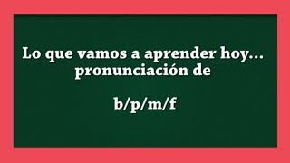 CURSO DE IDIOMA CHINO  PINYIN CONSONANTES b p m f [upl. by Kotta]