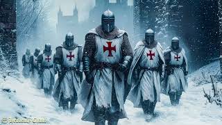 Crusader Knight Gregorian Chant  Templar Chant  Gregorian Templar Hymn Marching in the Snowy Woods [upl. by Adnoel]