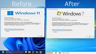 Transforming Windows 11 into Windows 7 [upl. by Ttessil]