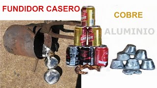 Cómo hacer un FUNDIDOR de ALUMINIO y COBRE 👏👏 [upl. by Ahsenav841]