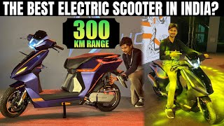 300 km Range Electric scooter  NX 100 Walk Around Review  Ev Bro [upl. by Ydarb]