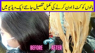 HAIR CUT DOWN KARNE KA TARIKA BY SAIMA IMRAN BEAUTY TECHNIQUES [upl. by Ellerrehs]