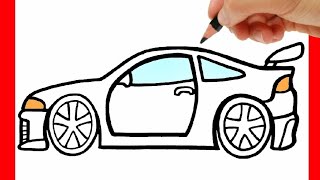 COMMENT DESSINER UNE VOITURE [upl. by Ijneb]