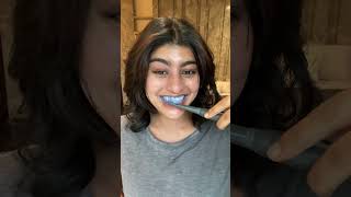 Colgate purple toothpaste review teethwhitening beauty makeup teeth smile makeup [upl. by Sirtimed]