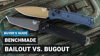 Benchmade Bailout Vs Bugout  Comparison amp Overview [upl. by Arun828]