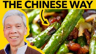 🤤 How a Chinese Chef Cooks Green Beans 干煸四季豆 [upl. by Ahseinod]