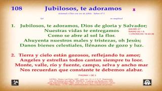 Himno 108 Jubilosos te adoramos Video pista y letra 1 [upl. by Yanttirb]