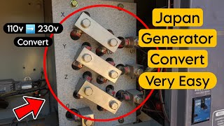 Denyo Generator 200v Converting 400v Very Easy  Japan Generator Voltage Repair  Japan Generator [upl. by Clio]