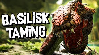 ARK Survival Evolved Ep 28  TAMING A BASILISK Aberration DLC LIVE [upl. by Yelekreb]