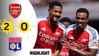 Arsenal vs Lyon  All Goals amp Highlights  Emirates cup Final 2024 [upl. by Olimreh]