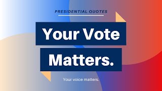 Live Presidential Quotes Inspirational amp Funny Moments for Election Day [upl. by Rey]