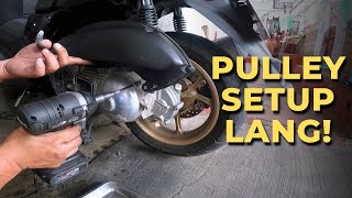 Bagong RS8 pulley set para sa YAMAHA NMAX155  LAKAS NG ARANGKADA [upl. by Trinette]