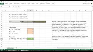 Introduction to Designing Optimization Models Using Excel Solver [upl. by Dhu]