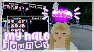 TRADING FOR THE HALLOWEEN HALO 2019 MY HALO JOURNEY  from a low tier to RAREST HIGH TIER [upl. by Dreda197]