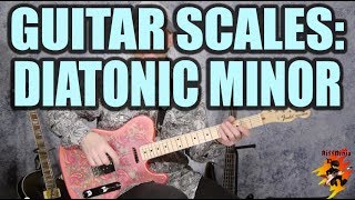 The Diatonic Scale Minor Beginner Guitar Lesson [upl. by Nnylram]