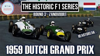 Dutch Grand Prix  Zandvoort  1959 Round 3  Historic F1 Series [upl. by Firmin31]