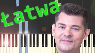 🎹 Przez Twe Oczy Zielone Akcent  Piano Tutorial łatwa wersja 🎵 NUTY W OPISIE 🎼 [upl. by Nila]