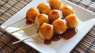 Mitarashi Dango Recipe Japanese Cooking 101 [upl. by Roel]