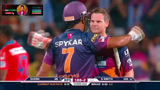 Steve Smith 101 Runs 54 Balls iplallrecords ipl cricket [upl. by Oinimreh]