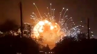 Explosions caused an Earthquake at the Russian ammunition depot in Tikhoretsk [upl. by Lamhaj590]