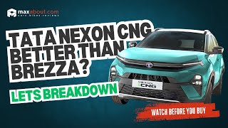 Tata Nexon CNG vs Brezza CNG Which SUV is the REAL Powerhouse [upl. by Arymas]