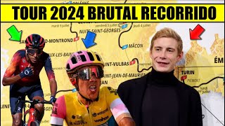 CARAPAZ y EGAN Bernal BRUTAL RECORRIDO con ESTERRATO y 2800 mts TOUR de FRANCIA 2024 [upl. by Mckay33]