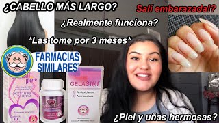 CABELLO MÁS LARGO Y FUERTE CON GELASIMI Y SIMICOLAGENOSIMIFOL CON HIERRO DE FARMACIAS SIMILARES [upl. by Udall236]