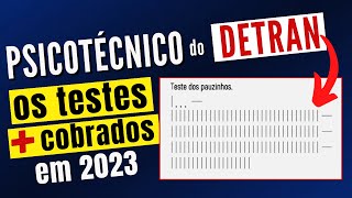 PSICOTECNICO DETRAN 2023 – Exame psicológico do DETRAN  Teste Psicológico CNH Detran [upl. by Comethuauc]