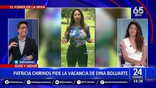 Patricia Chirinos pide la vacancia de Dina Boluarte [upl. by Inohtna210]