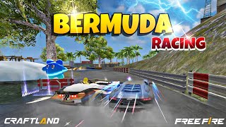 New Craftland Map Bermuda Racing in Freefire Craftland [upl. by Aihsekal224]