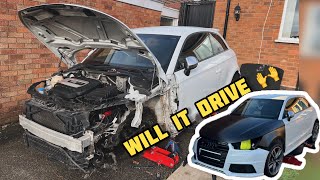 I BOUGHT A £3400 CRASH DAMAGED AUDI S1 QUATTRO WILL IT MOVE UNDER ITS OWN POWER [upl. by Marcile]