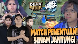 MATCH PENENTUAN PALING MENEGANGKAN  SENAM JANTUNG  EVOS VS DEWA MATCH 3  MPL S13 [upl. by Yrohcaz]