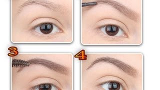 How to Eyebrows 3 part pencil amp eyeshadow amp Eyebrow Gel [upl. by Croft]