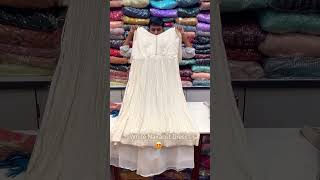 New👌Latest White Chikankari Naira Cut Dress😍Trendy White Chikankari Dress🔥shree Siyala Boutique [upl. by Merp357]