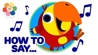 How to say Guitar Drum Bell  First words for kids  Learning New Words  VocabuLarry  BabyFirst [upl. by Burman]